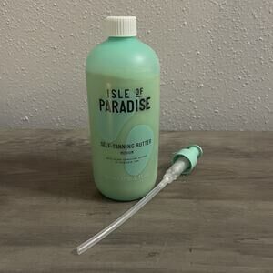 Isle Of Paradise Self Tanning Butter Shade MEDIUM 16.9 Fl Oz New + Pump